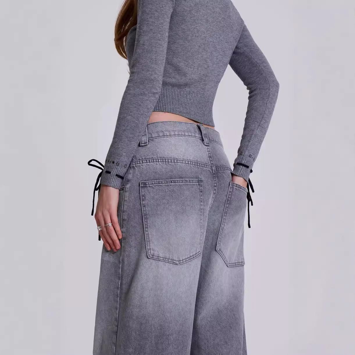 Pantaloni Jeans Gri Mara