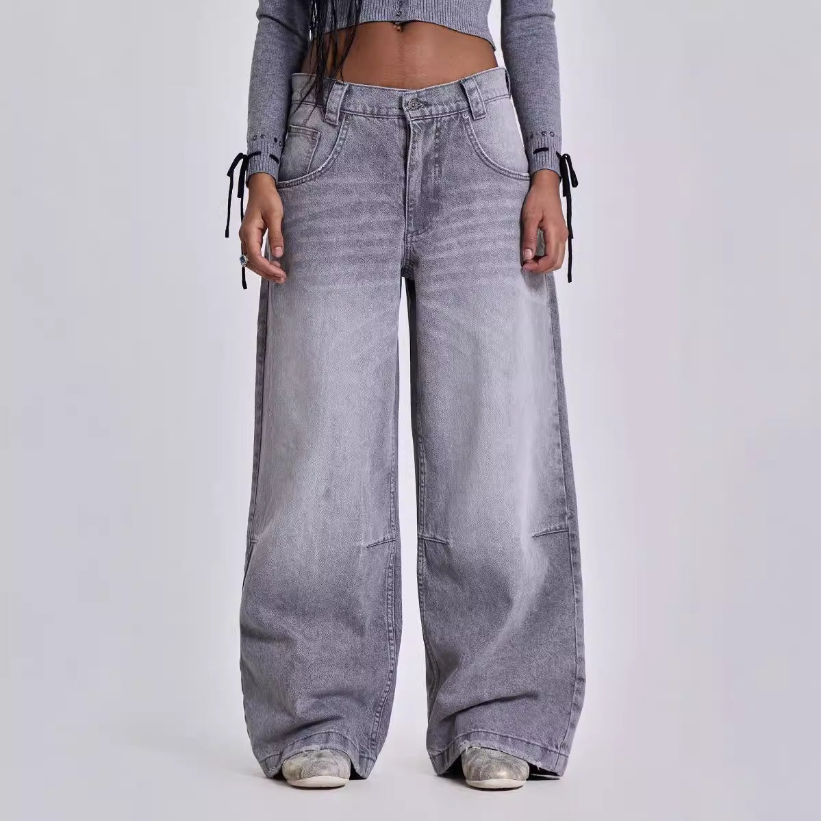 Pantaloni Jeans Gri Mara