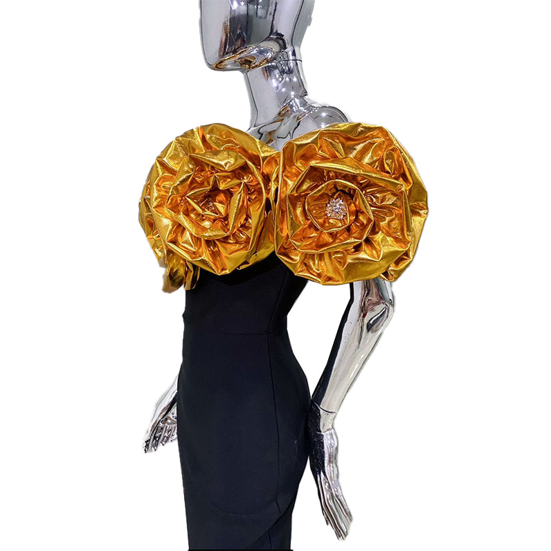 Rochia Dalia (XS-XL, Alb, Roșu, Auriu)