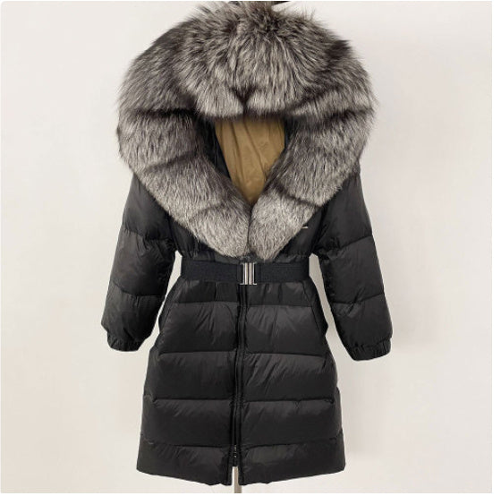 Geacă Viviana cu Blană Naturală / Imitație 2XL