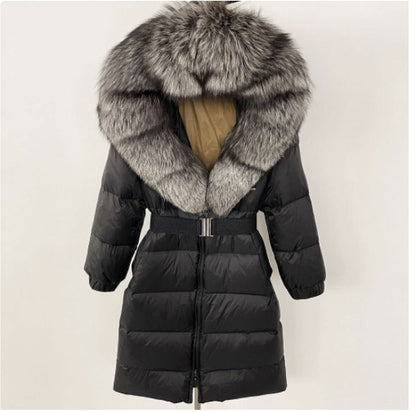 Geacă Viviana cu Blană Naturală / Imitație 2XL