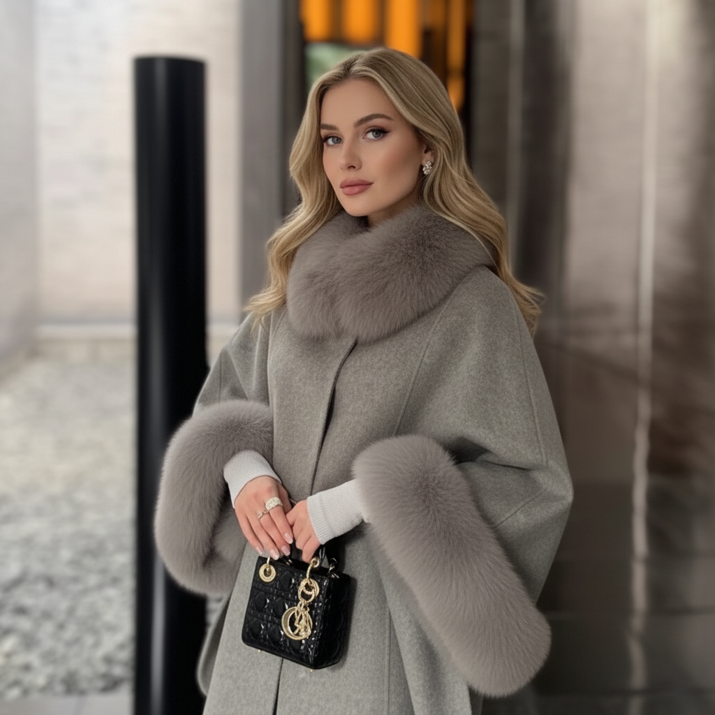 Palton Isabella cu Blana Naturala