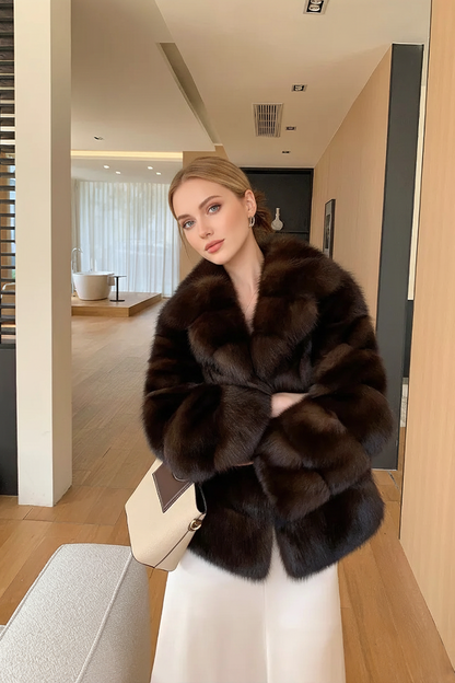 Geaca Blana Imitatie Nurca Livia