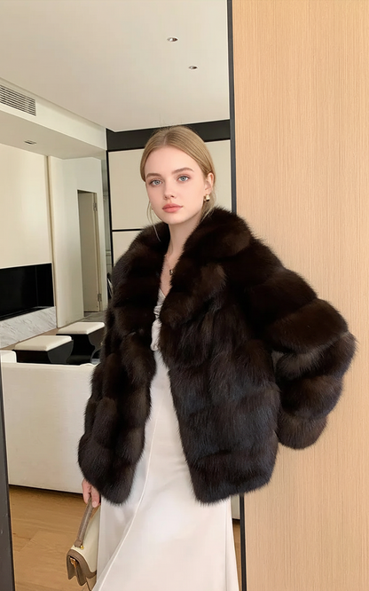 Geaca Blana Imitatie Nurca Livia