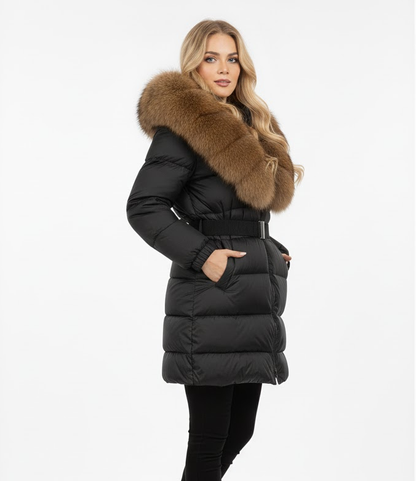 Geacă Viviana cu Blană Imitație / Naturală